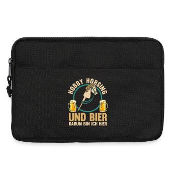 Bier Pferd Hobby Horsing - Laptoptasche 13" - Schwarz - Vorne