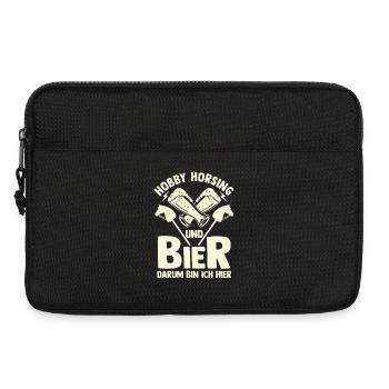 Bier Pferd Hobby Horsing - Laptoptasche 13" - Schwarz - Vorne