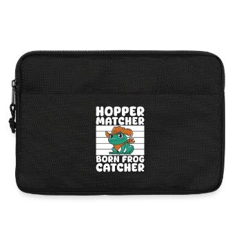 Trape-grenouilles, Saute-sauteur, Grenouille correspondante, - Sacoche pour ordinateur portable 13 pouces - noir - Devant