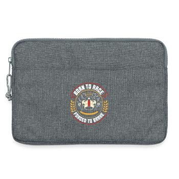Sport automobile - Sacoche pour ordinateur portable 13 pouces - gris chiné - Devant
