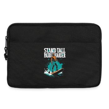 Stand Up Paddle Stand Tall Paddle Harder - Laptop bag 13" - black - Front