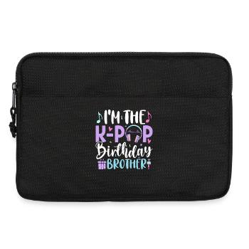 Je suis le frère d’anniversaire de K Pop - Sacoche pour ordinateur portable 13 pouces - noir - Devant