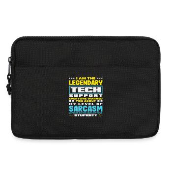 Legendärer Tech Support Sarkasmus IT Admin - Laptoptasche 13" - Schwarz - Vorne