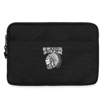 Niemand ist illegal auf gestohlenem Land - Laptoptasche 13" - Schwarz - Vorne