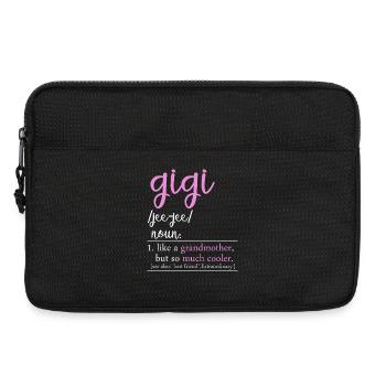 Gigi Definition Funny Grandma Shirt - Laptop bag 13" - black - Front