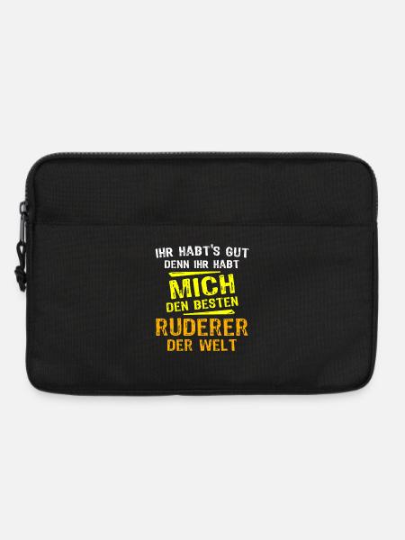 Ruderer Geschenk - Laptoptasche 13" - Schwarz