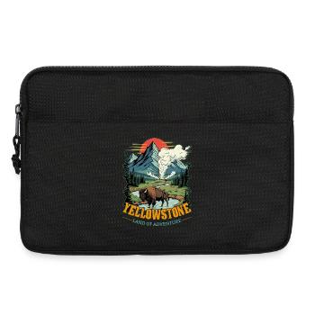 Land Of Adventure Yellowstone National Park - Laptop bag 13" - black - Front