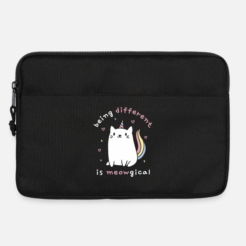 Anders zu sein ist meowgisch - Laptoptasche 13" - Schwarz