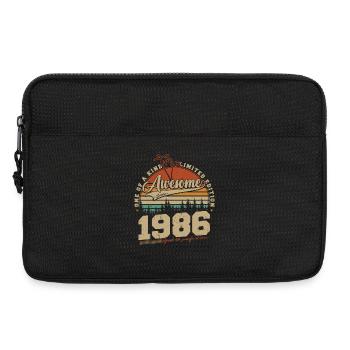 1986 Jahrgang Vintage Geburtstag Geschenk Retro - Laptoptasche 13" - Schwarz - Vorne