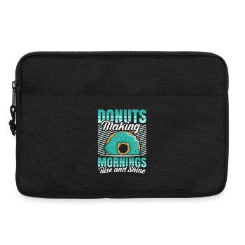 Restauration rapide en donuts - Sacoche pour ordinateur portable 13 pouces - noir - Devant
