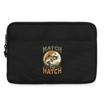 Fliegenfischen Fliegenangler Match The Hatch - Laptoptasche 13" - Schwarz - Vorne