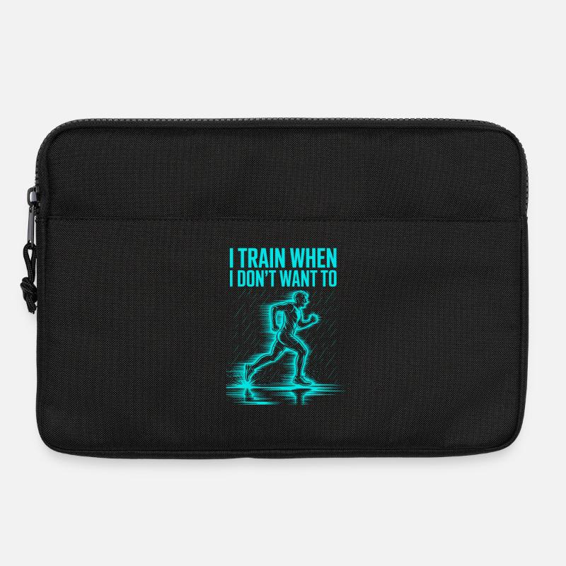 I train even when I don't feel like it – runner - Laptop bag 13" - black