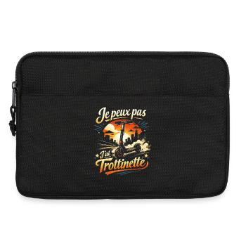 Je peux pas J'ai Trottinette - Sacoche pour ordinateur portable 13 pouces - noir - Devant