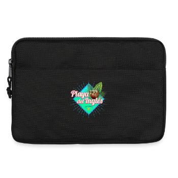 Playa del Ingles Gran Canaria Kanarische Souvenir - Laptoptasche 13" - Schwarz - Vorne
