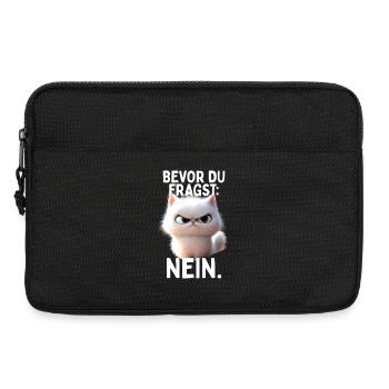 Bevor Du Fragst Nein Katze Morgenmuffel Nö Katzen - Laptoptasche 13" - Schwarz - Vorne