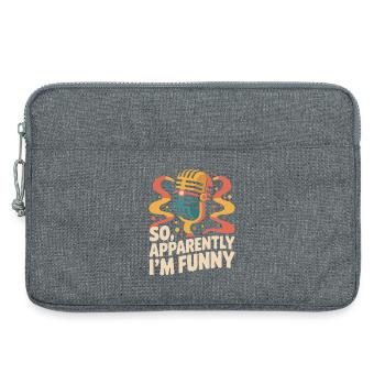 Also, anscheinend bin ich lustig - Laptoptasche 13" - Grau meliert - Vorne