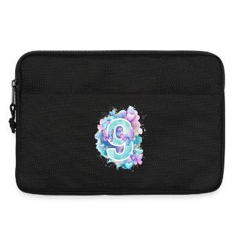 9e anniversaire Papillons Pastel Girl Neuf - Sacoche pour ordinateur portable 13 pouces - noir - Devant