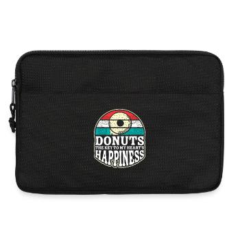 Restauration rapide en donuts - Sacoche pour ordinateur portable 13 pouces - noir - Devant