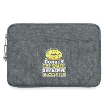 Restauration rapide en donuts - Sacoche pour ordinateur portable 13 pouces - gris chiné - Devant