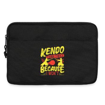 Kendo Training Shinai Ninja Sinobi Swordsman Kendo - Laptop bag 13" - black - Front