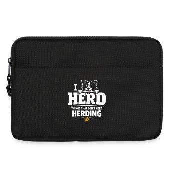 I just guard everything | Border Collie Humor - Laptop bag 13" - black - Front