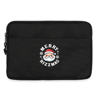 Joyeux Père Noël de la Jeunesse Mot Amusant pour la jeunesse - Sacoche pour ordinateur portable 13 pouces - noir - Devant
