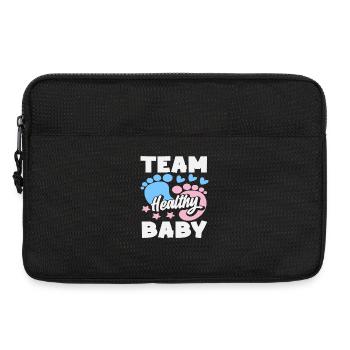 Team Healthy Baby Gender Reveal Party - Laptop bag 13" - black - Front