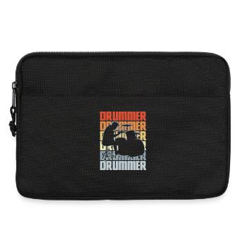 Drummer Vintage - Laptop bag 13" - black - Front