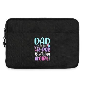 Dad Of The K Pop Birthday Girl - Laptop bag 13" - black - Front