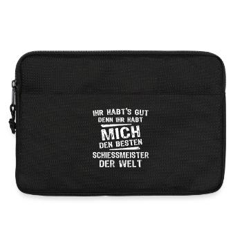 Schiessmeister - Laptoptasche 13" - Schwarz - Vorne