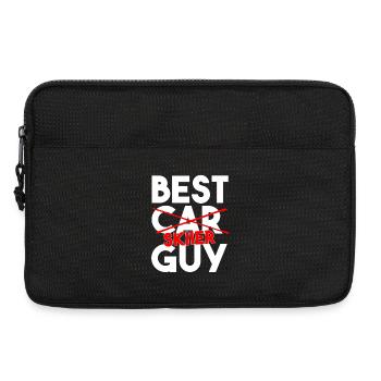 Bester Skifahrer-Typ lustige Wintersport-Korrektur - Laptoptasche 13" - Schwarz - Vorne