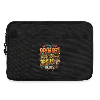 Projekt, das Jesus beschäftigt - Laptoptasche 13" - Schwarz - Vorne