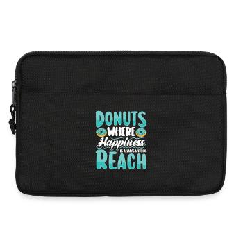 Restauration rapide en donuts - Sacoche pour ordinateur portable 13 pouces - noir - Devant