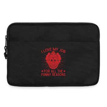 Clown I Love My Job Me Circus Performer Gift Idea - Laptop bag 13" - black - Front