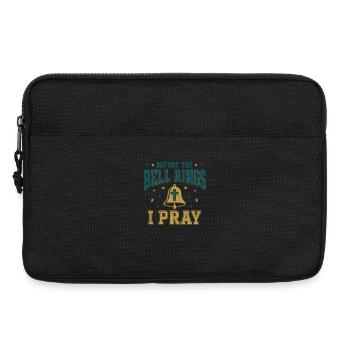 Before the Bell Rings I Pray Christlicher Lehrer - Laptoptasche 13" - Schwarz - Vorne