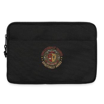 Educationally Trained Spiritually Armed - Laptoptasche 13" - Schwarz - Vorne