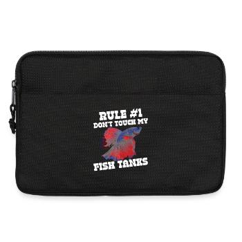 Besitzer eines Betta-Aquariums, Aquarist, Siamese-Kämpfe - Laptoptasche 13" - Schwarz - Vorne
