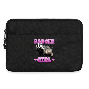 Funny Animal Badger - Laptoptasche 13" - Schwarz - Vorne