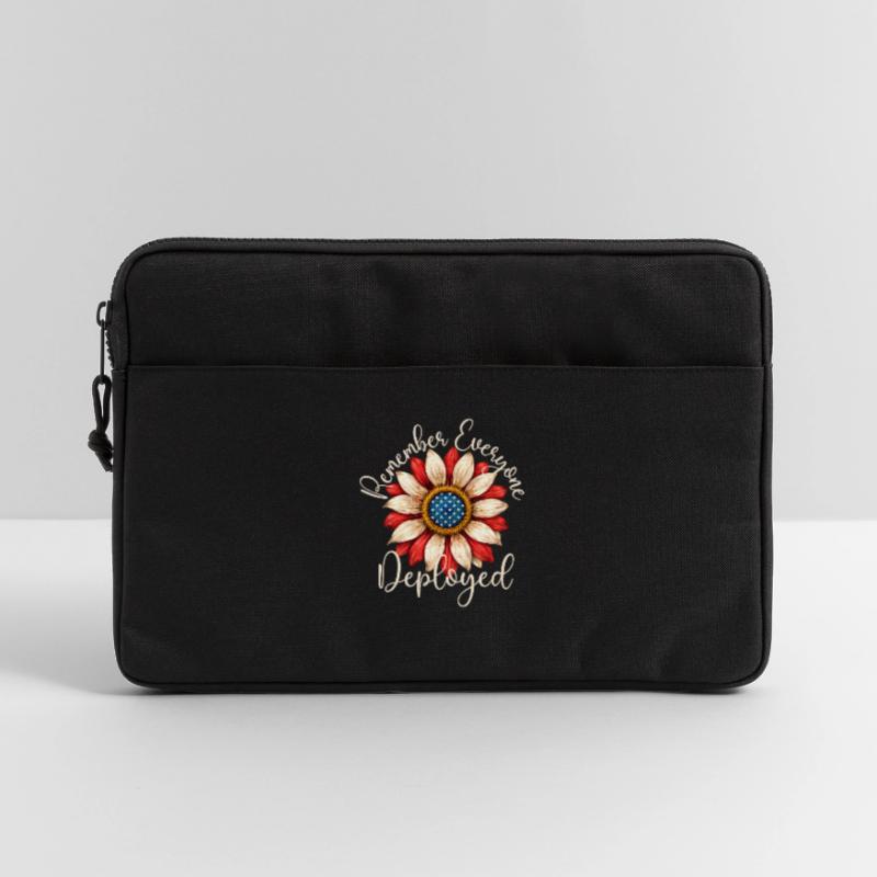 Remember Everyone Deployed RED Friday Troops Laptop bag 13"