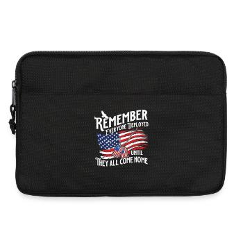 Denk daran, im Einsatz zu sein, bis sie alle nach Hause kommen - Laptoptasche 13" - Schwarz - Vorne