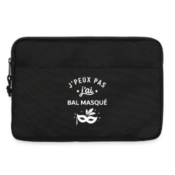 J'peux pas j'ai bal masqué - Sacoche pour ordinateur portable 13 pouces - noir - Devant