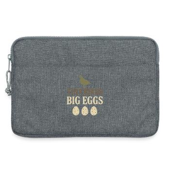 Wachtelhalter Wachtelbauer Hinterhofwachtel - Laptoptasche 13" - Grau meliert - Vorne
