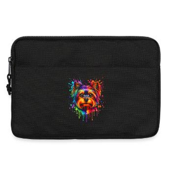 Yorkie | Terrier Pop Art - Laptop bag 13" - black - Front