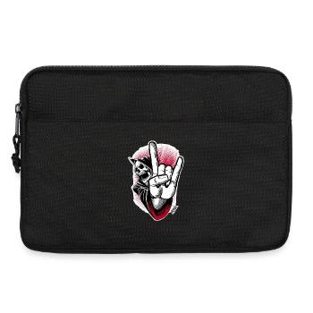 Skelett Rock-Hand Illustration - Laptoptasche 13" - Schwarz - Vorne
