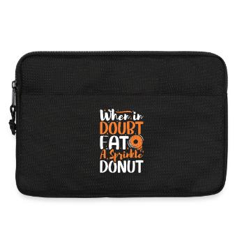 Restauration rapide en donuts - Sacoche pour ordinateur portable 13 pouces - noir - Devant