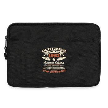65. Geburtstag Geschenk Mann Oldtimer 1961 Legende - Laptoptasche 13" - Schwarz - Vorne