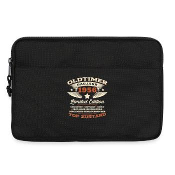 70. Geburtstag Geschenk Mann Oldtimer 1956 Legende - Laptoptasche 13" - Schwarz - Vorne
