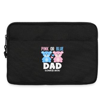 Pink Oder Blau Papa Liebt Dich - Laptoptasche 13" - Schwarz - Vorne