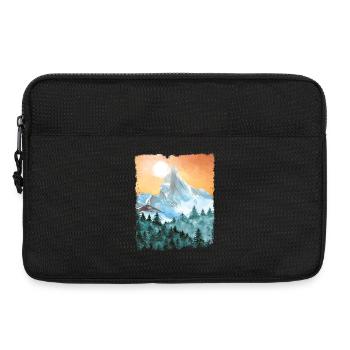 Hiking Mountains Hike Vintage - Laptop bag 13" - black - Front