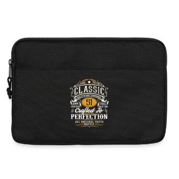 51e anniversaire - Sacoche pour ordinateur portable 13 pouces - noir - Devant